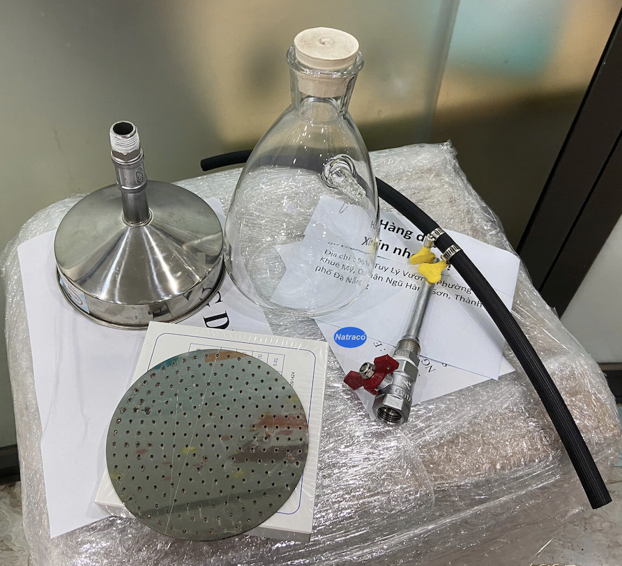 Phễu đo độ chảy lưu động của vữa